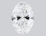 1.00 Carat D-VVS2 Oval Lab Grown Diamond - IGI (#125206)