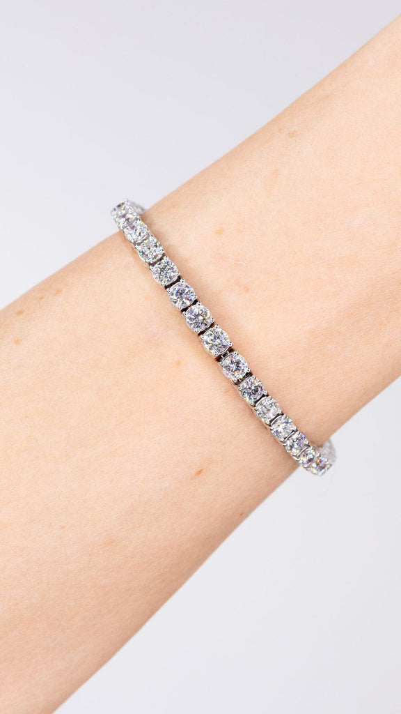 10.03ct F+ VS+ Lab Diamond Tennis Bracelet Bracelets Princess Bride Diamonds 