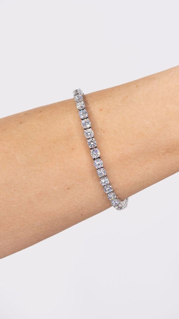 10.03ct F+ VS+ Lab Diamond Tennis Bracelet Bracelets Princess Bride Diamonds 