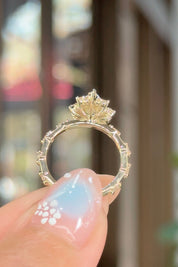 1.00ct D-VS1 Pear Lab Diamond Kaia Engagement Rings Princess Bride Diamonds 