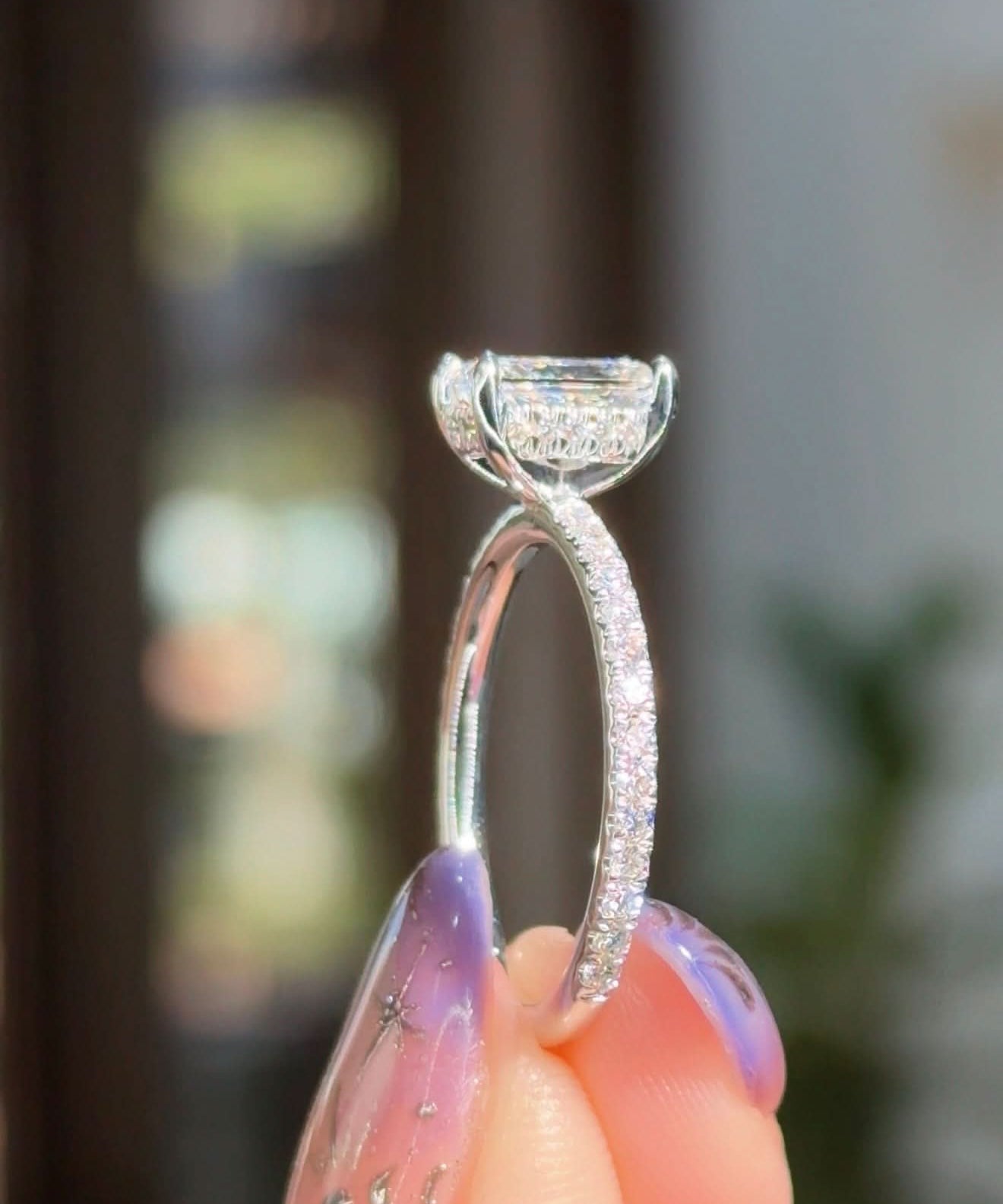 1.00ct D - VS1 Radiant Lab Diamond Kayla - PBD Engagement Rings