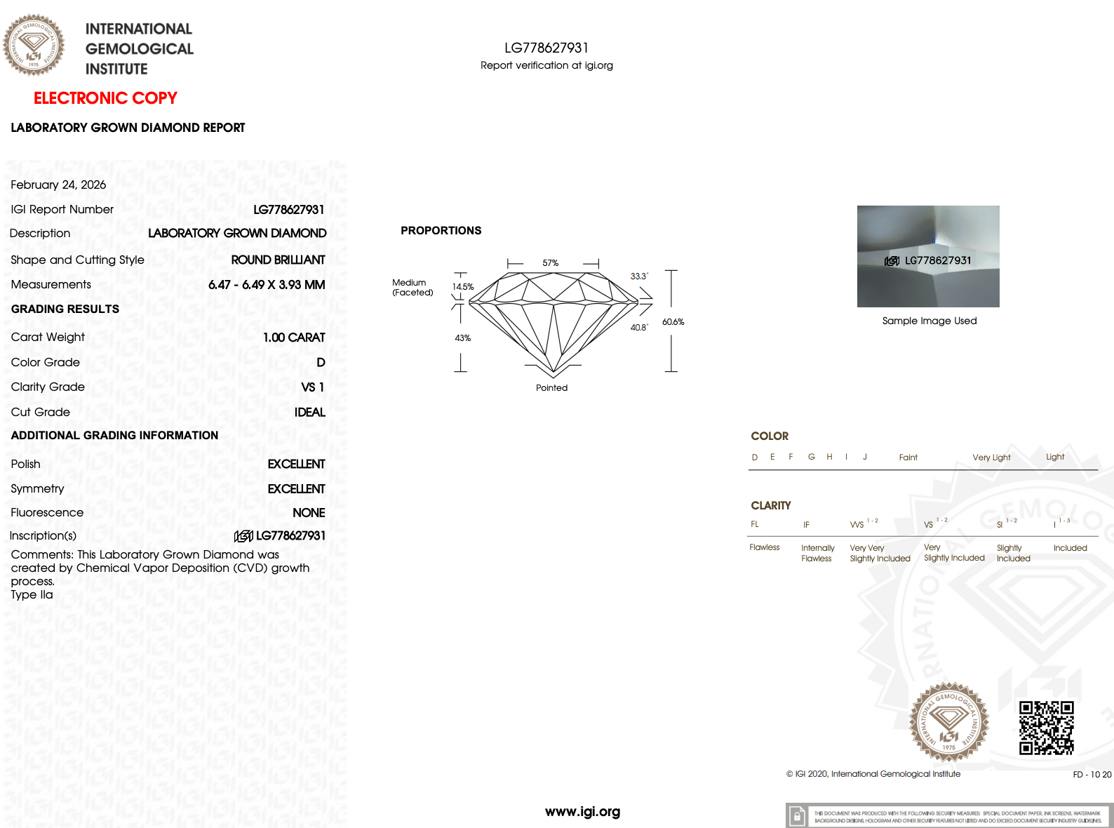 1.00ct D - VS1 Round Lab Diamond Nova - PBD Engagement Rings