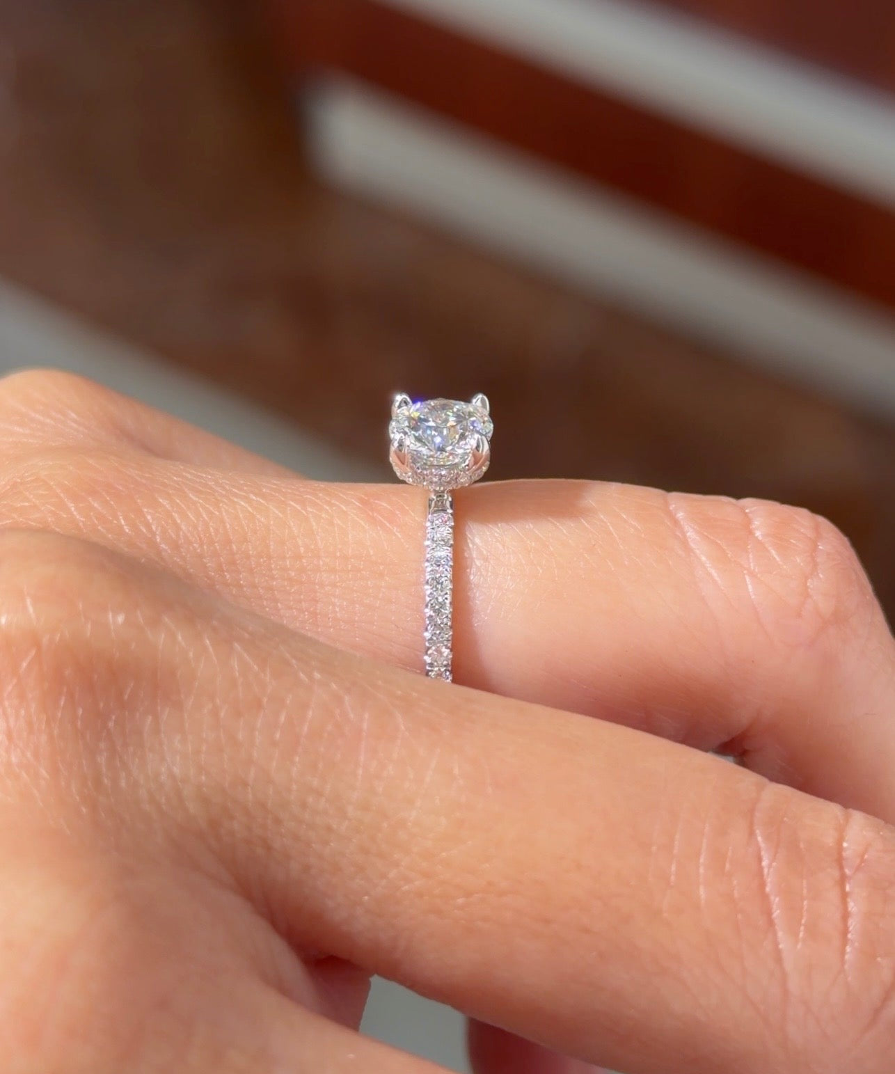 1.00ct D-VVS2 Round Lab Diamond Stephanie - PBD Engagement Rings