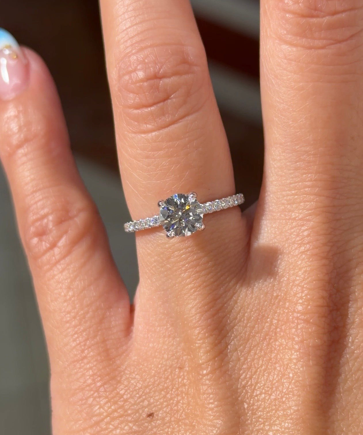 1.00ct D-VVS2 Round Lab Diamond Stephanie - PBD Engagement Rings