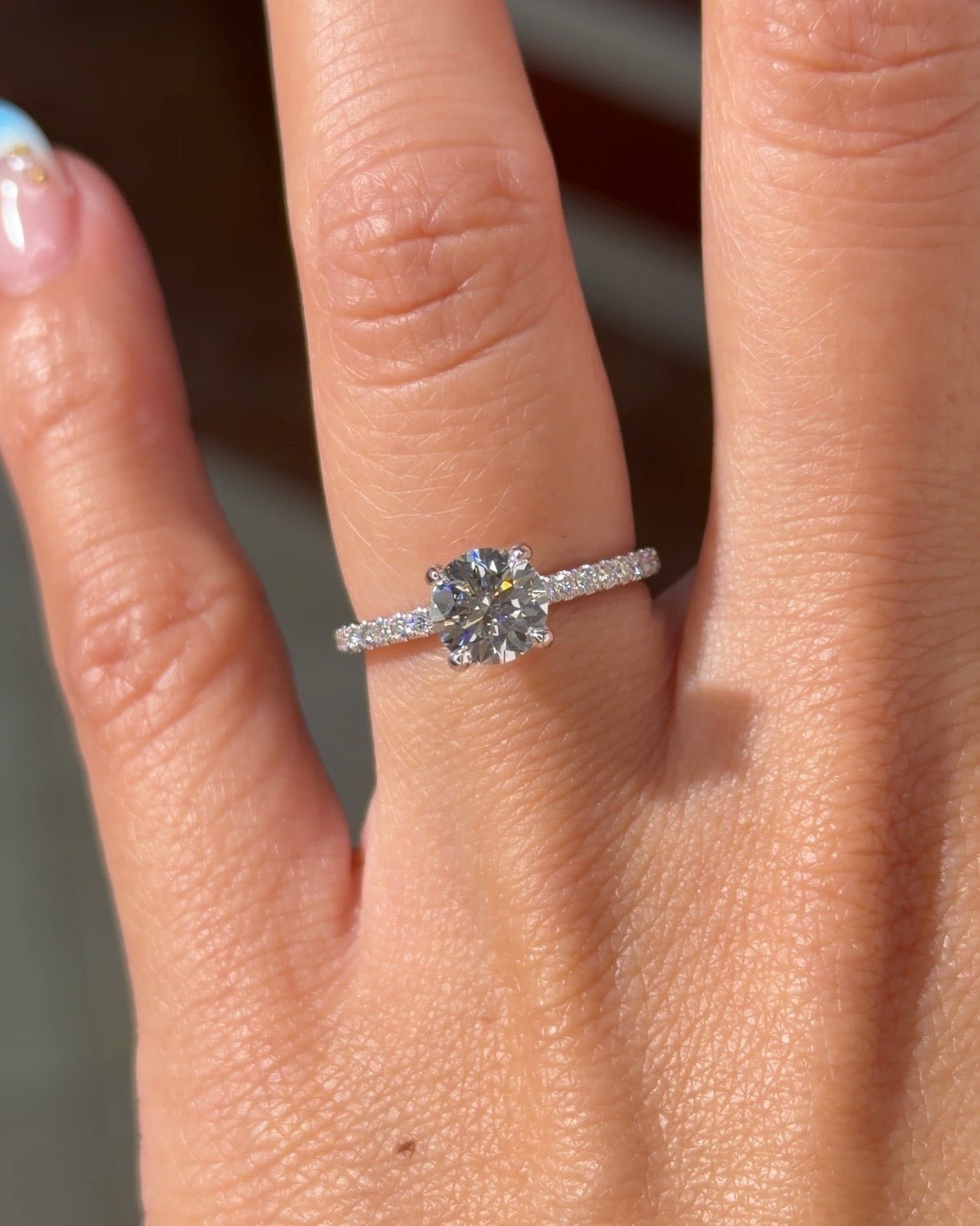 1.00ct D-VVS2 Round Lab Diamond Stephanie - PBD Engagement Rings