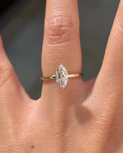 1.00ct E-VVS2 Marquise Lab Diamond Leah - PBD Engagement Rings