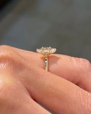 1.00ct E-VVS2 Marquise Lab Diamond Leah - PBD Engagement Rings