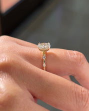 1.00ct E-VVS2 Oval Lab Diamond Daisy - PBD Engagement Rings