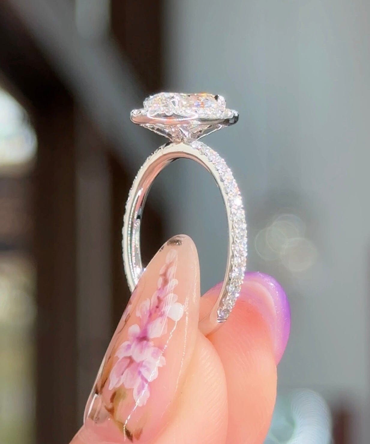 1.00ct F-VS1 Oval Lab Diamond Angela Engagement Rings Princess Bride Diamonds 