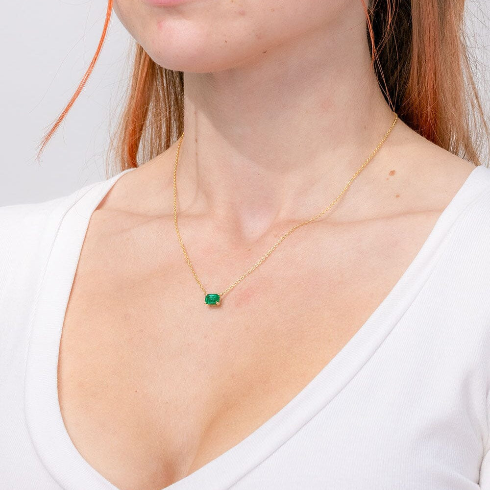 1.00ct Natural Emerald Necklace Necklaces Princess Bride Diamonds 