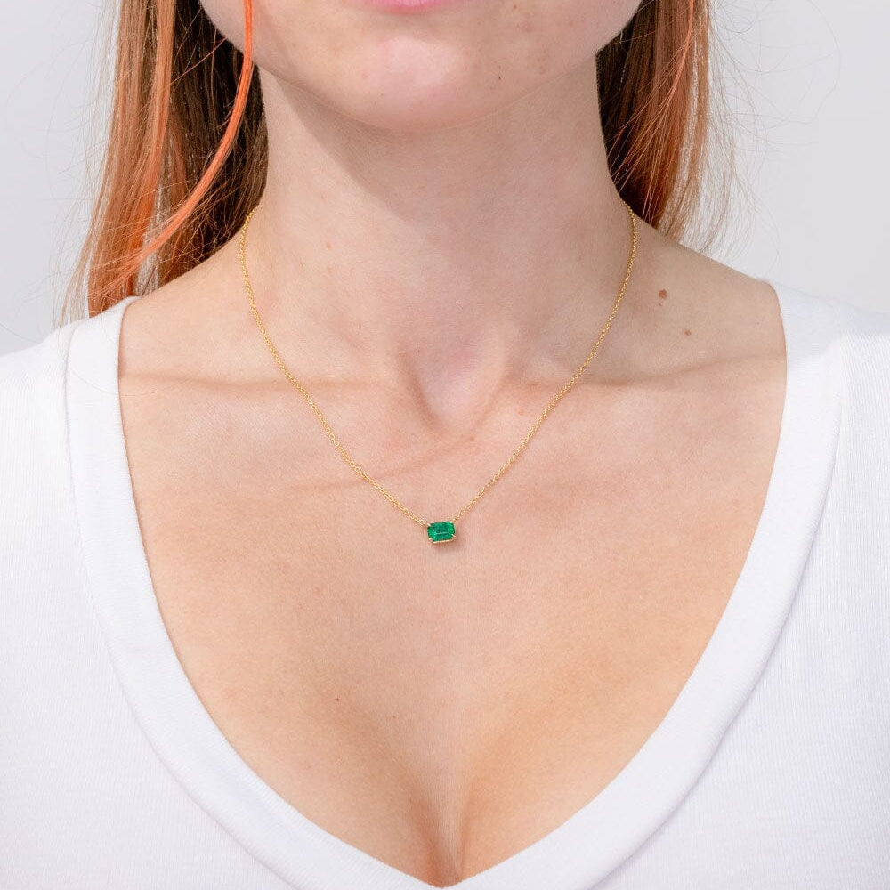 1.00ct Natural Emerald Necklace Necklaces Princess Bride Diamonds 