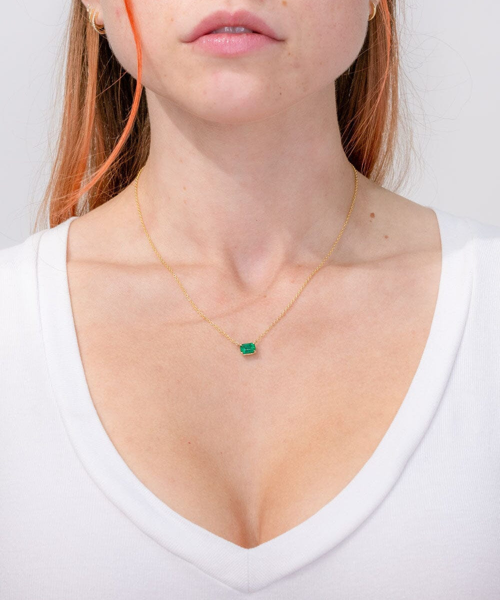 1.00ct Natural Emerald Necklace Necklaces Princess Bride Diamonds 