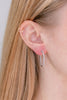 1.00cttw Inside-Out Lab Diamond Hoops Earrings Princess Bride Diamonds 