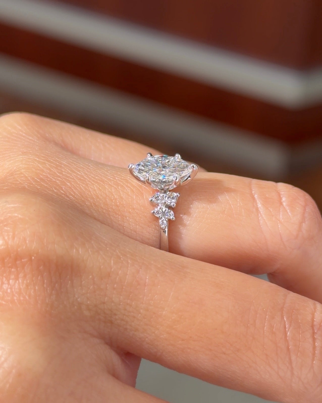 1.01ct D-VS1 Marquise Lab Diamond Nova - PBD Engagement Rings