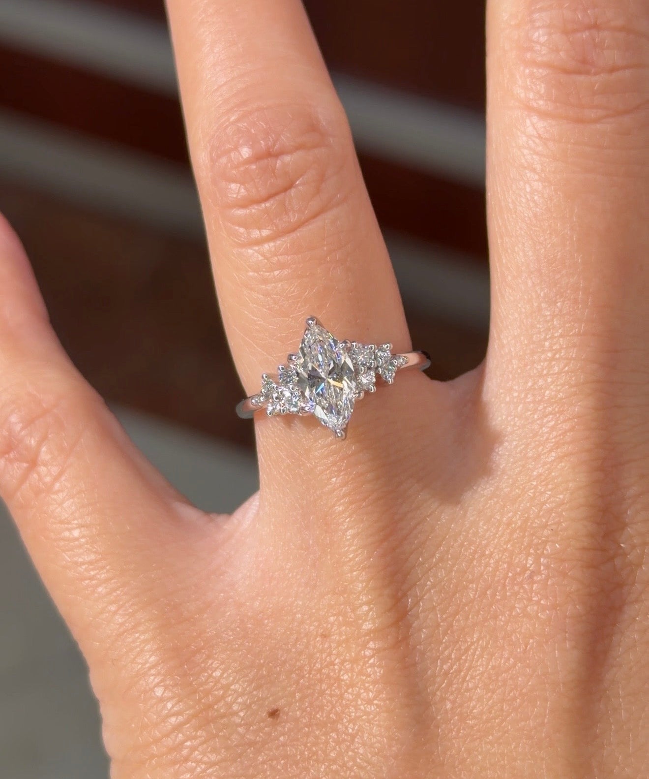 1.01ct D-VS1 Marquise Lab Diamond Nova - PBD Engagement Rings