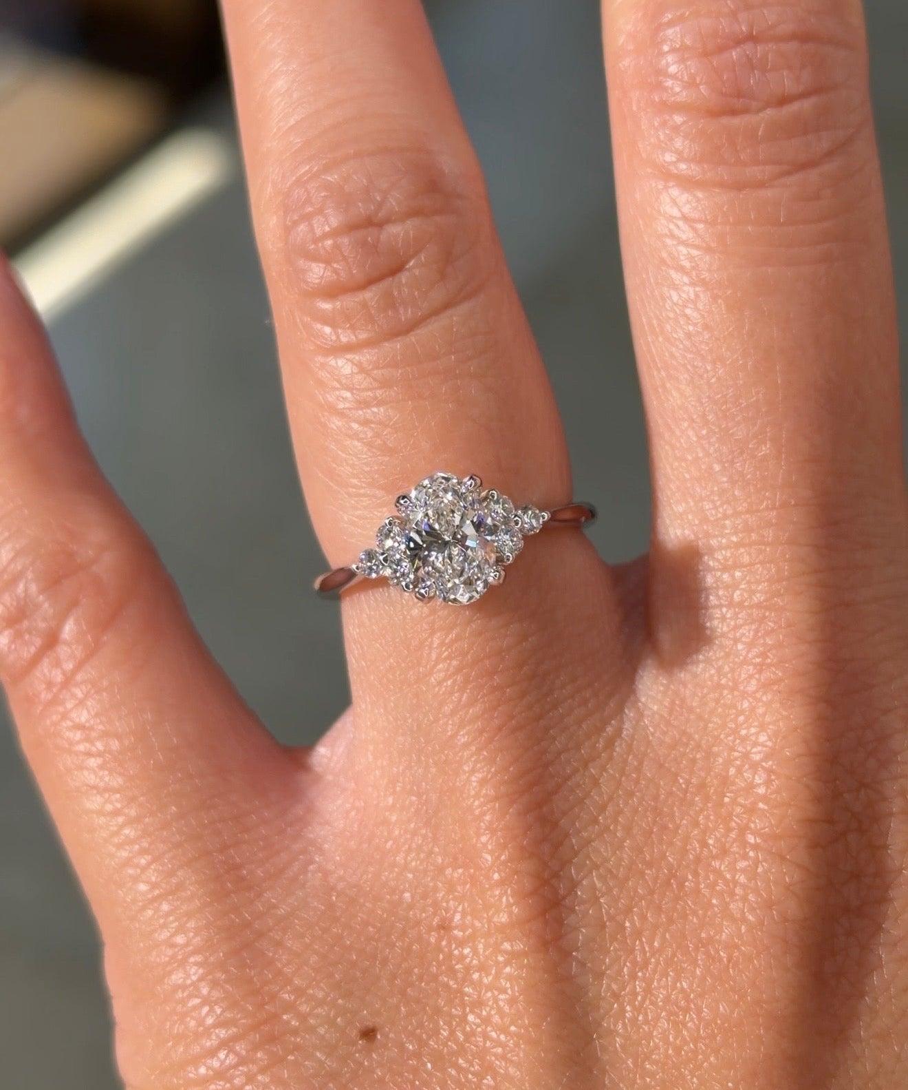 1.01ct D - VS1 Oval Lab Diamond Lindsey - PBD Engagement Rings