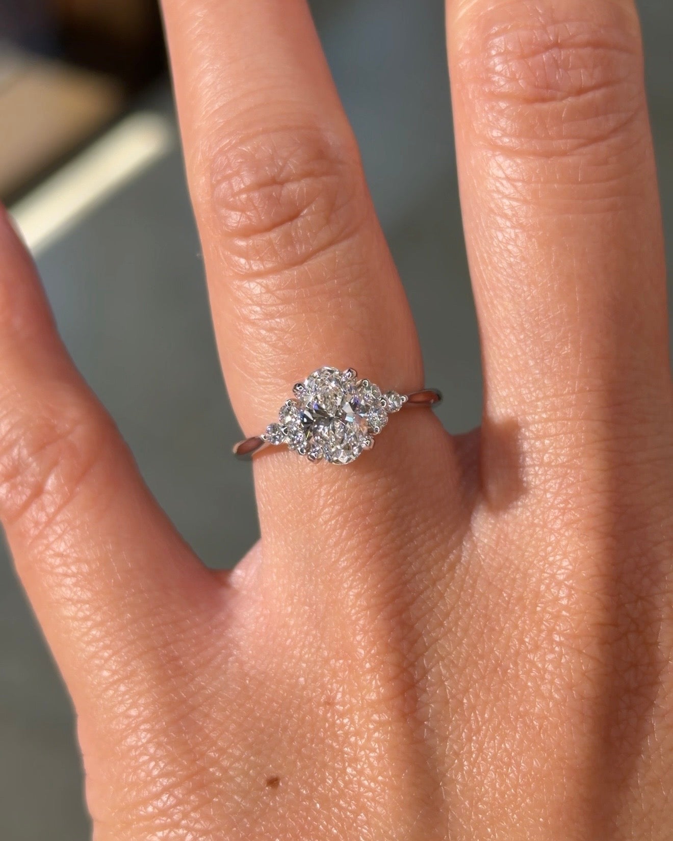 1.01ct D - VS1 Oval Lab Diamond Lindsey - PBD Engagement Rings