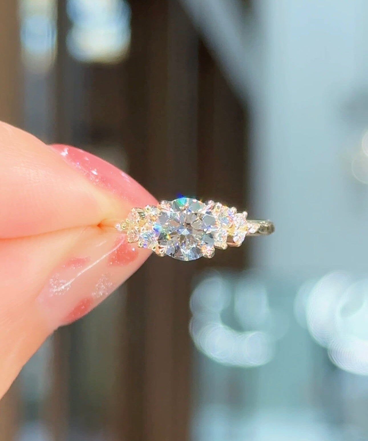 1.01ct D-VS1 Round Lab Diamond Nova Engagement Rings Princess Bride Diamonds 