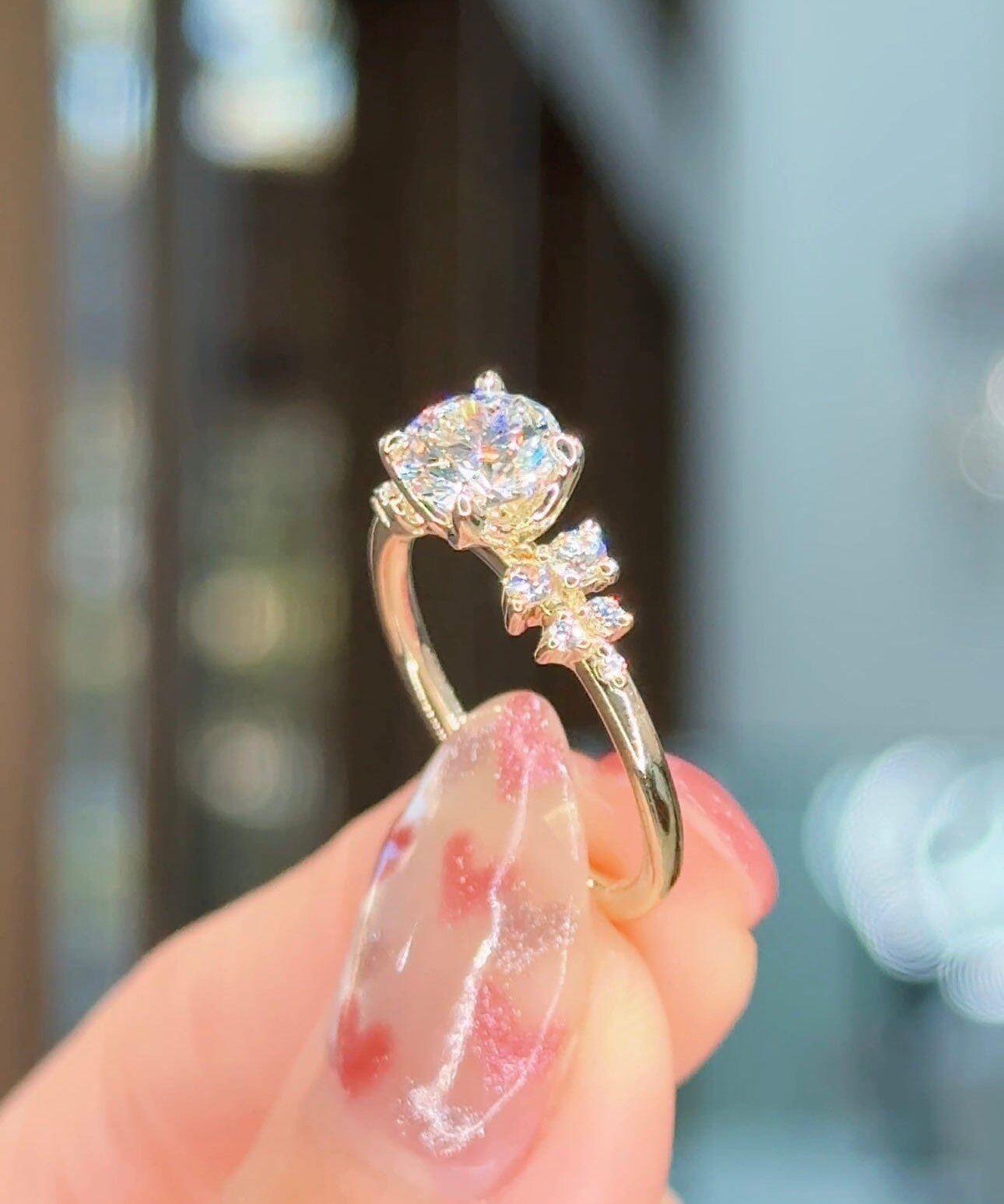 1.01ct D-VS1 Round Lab Diamond Nova Engagement Rings Princess Bride Diamonds 