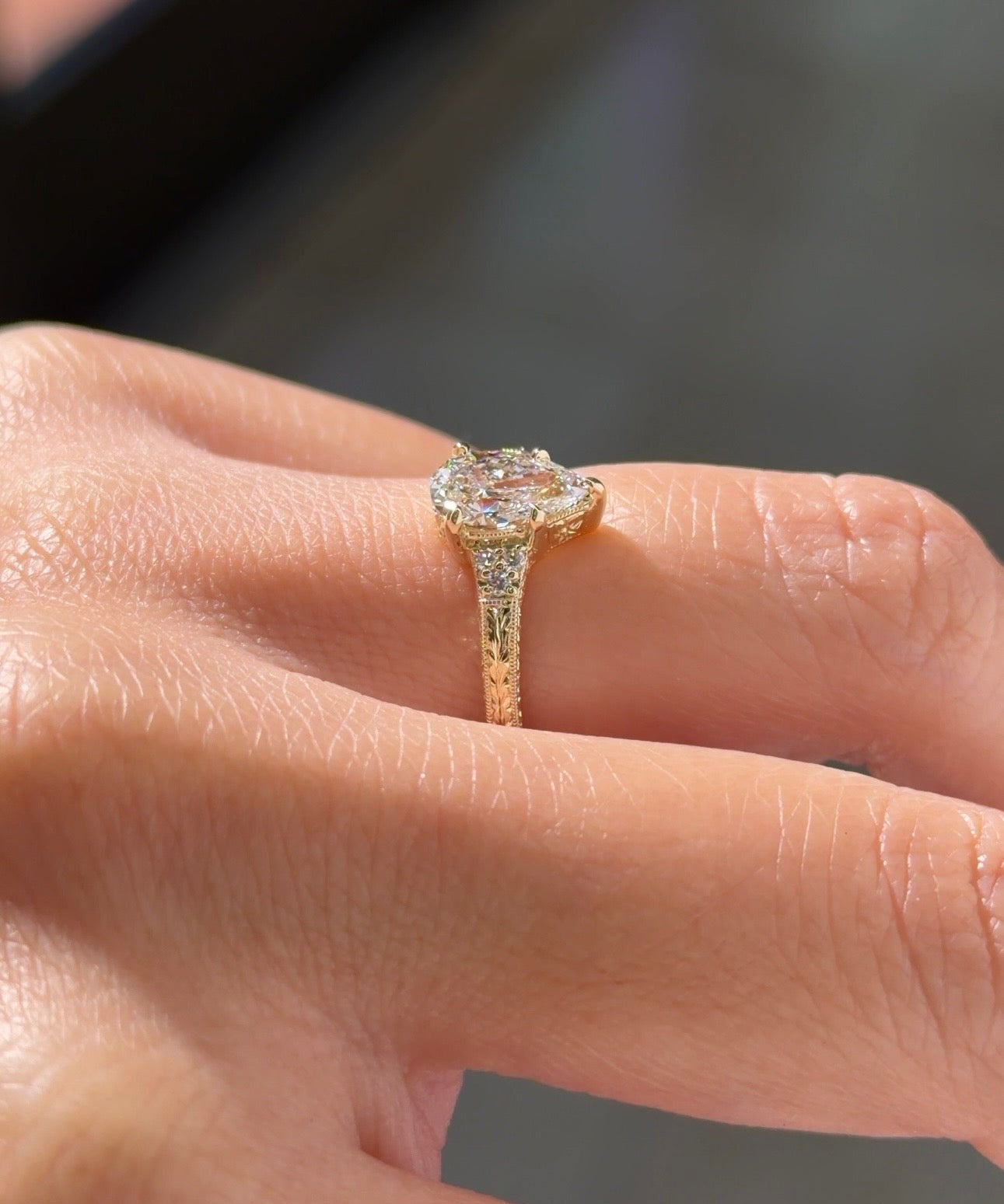 1.01ct D-VVS2 Pear Lab Diamond Isla - PBD Engagement Rings