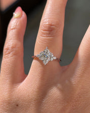 1.01ct E-VVS2 Marquise Lab Diamond Lindsey - PBD Engagement Rings