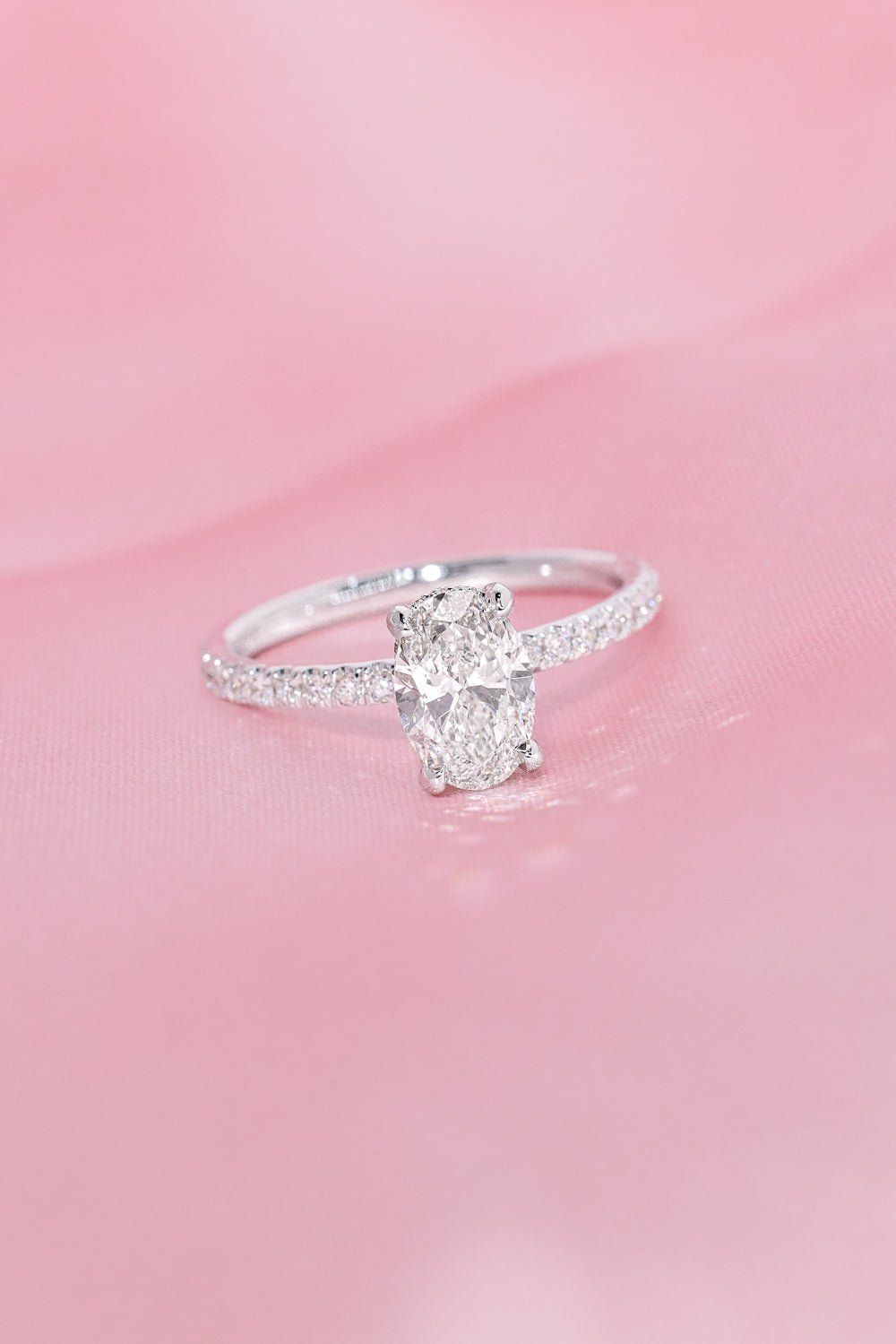 1.01ct F - VVS2 Oval Lab Diamond Shelby - PBD Engagement Rings