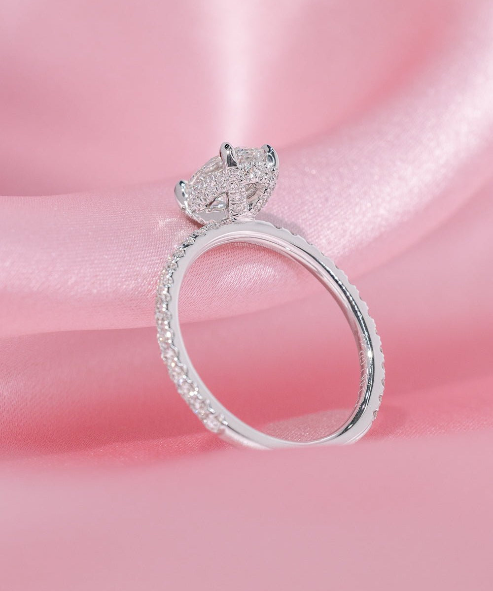 1.01ct F - VVS2 Oval Lab Diamond Shelby - PBD Engagement Rings