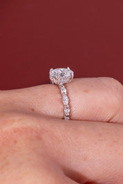 1.02ct D - VVS2 Oval Lab Diamond Rei - PBD Engagement Rings