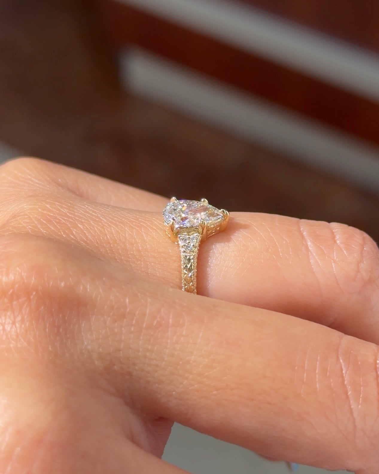 1.02ct D-VVS2 Pear Lab Diamond Isla - PBD Engagement Rings