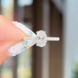 1.02ct E-VS1 Oval Lab Diamond Shelby Engagement Rings Princess Bride Diamonds 
