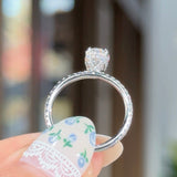 1.02ct E-VS1 Oval Lab Diamond Shelby Engagement Rings Princess Bride Diamonds 