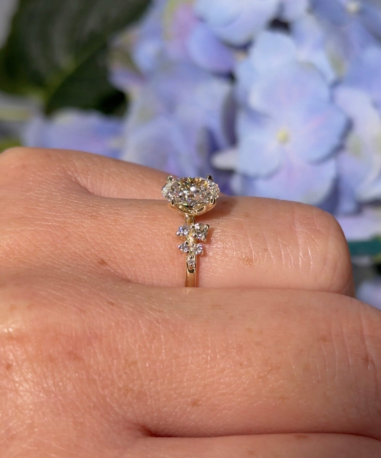 1.02ct E - VVS2 Oval Lab Diamond Nova - PBD Engagement Rings