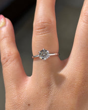 1.03ct D-VVS2 Round Lab Diamond Caraline - PBD Engagement Rings