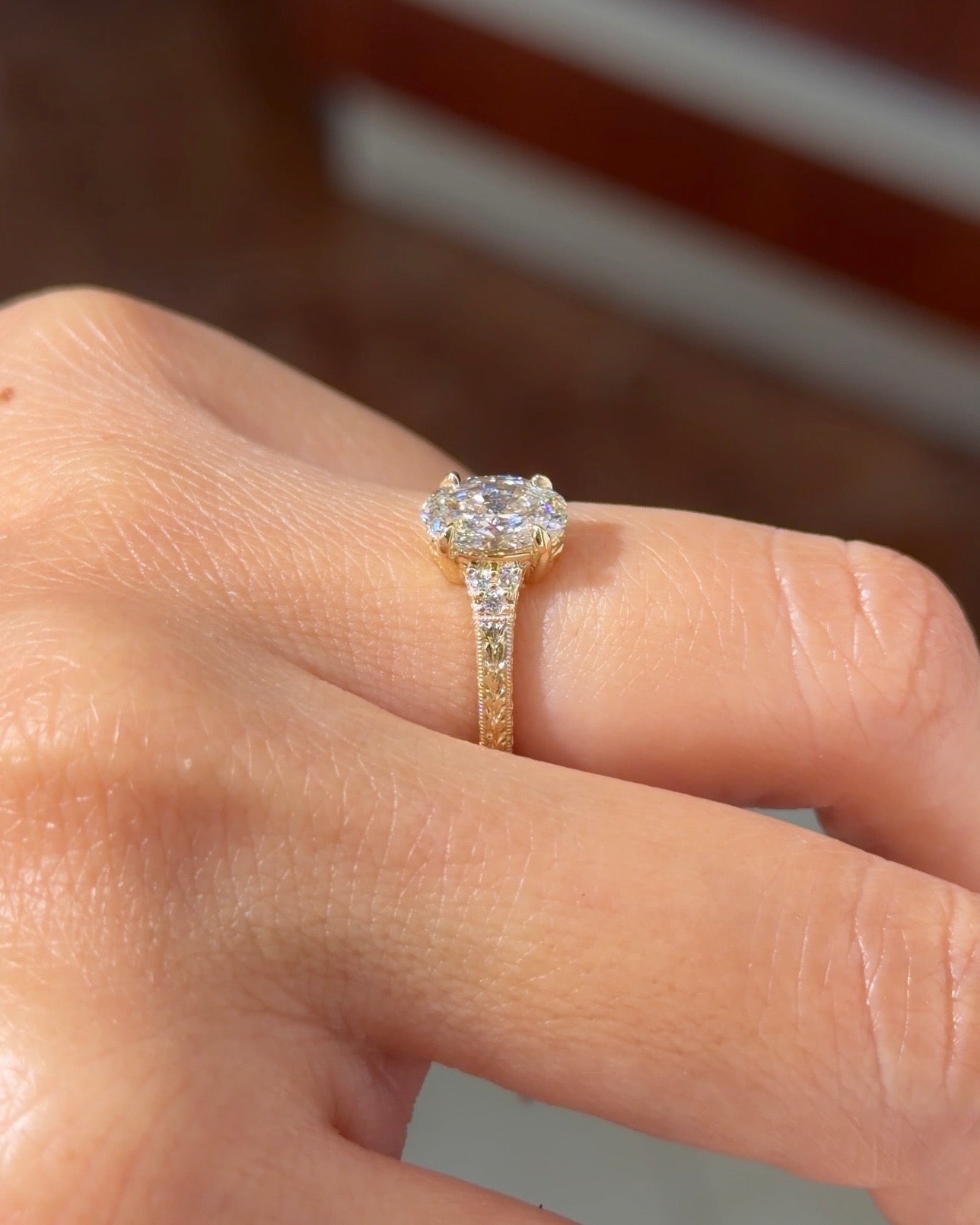 1.04ct D-VS1 Oval Lab Diamond Isla - PBD Engagement Rings