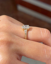 1.04ct D-VS1 Oval Lab Diamond Isla - PBD Engagement Rings