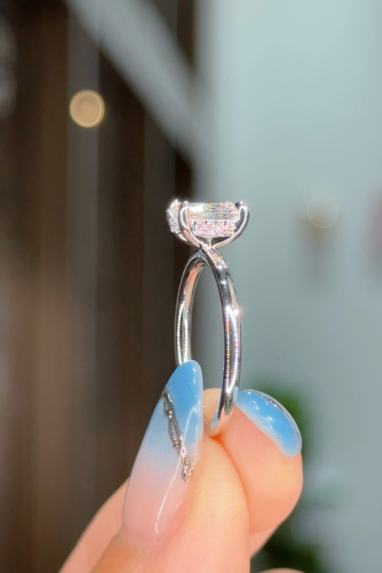 1.04ct D-VS1 Oval Lab Diamond Kayla Engagement Rings Princess Bride Diamonds 