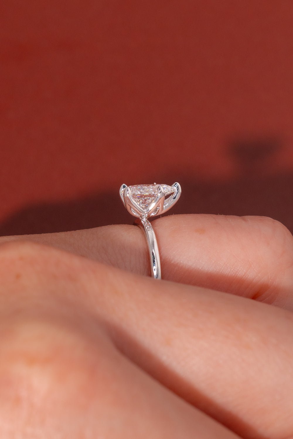 1.04ct D - VVS2 Pear Lab Diamond Caraline - PBD Engagement Rings