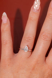 1.04ct D - VVS2 Pear Lab Diamond Caraline - PBD Engagement Rings