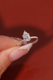 1.04ct D - VVS2 Pear Lab Diamond Caraline - PBD Engagement Rings