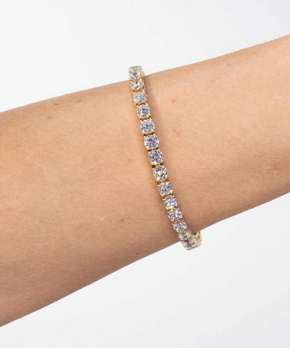 10.54ct F+ VS+ Lab Diamond Tennis Bracelet Bracelets Princess Bride Diamonds 