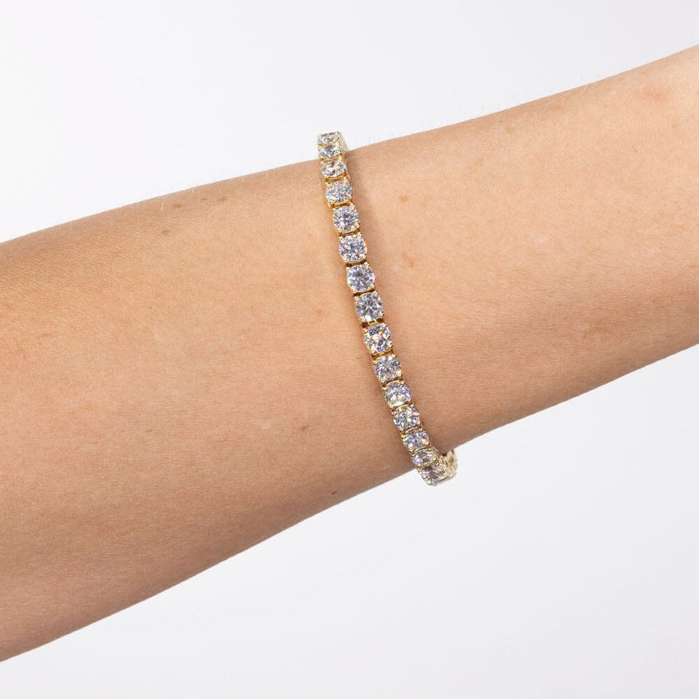 10.54ct F+ VS+ Lab Diamond Tennis Bracelet Bracelets Princess Bride Diamonds 