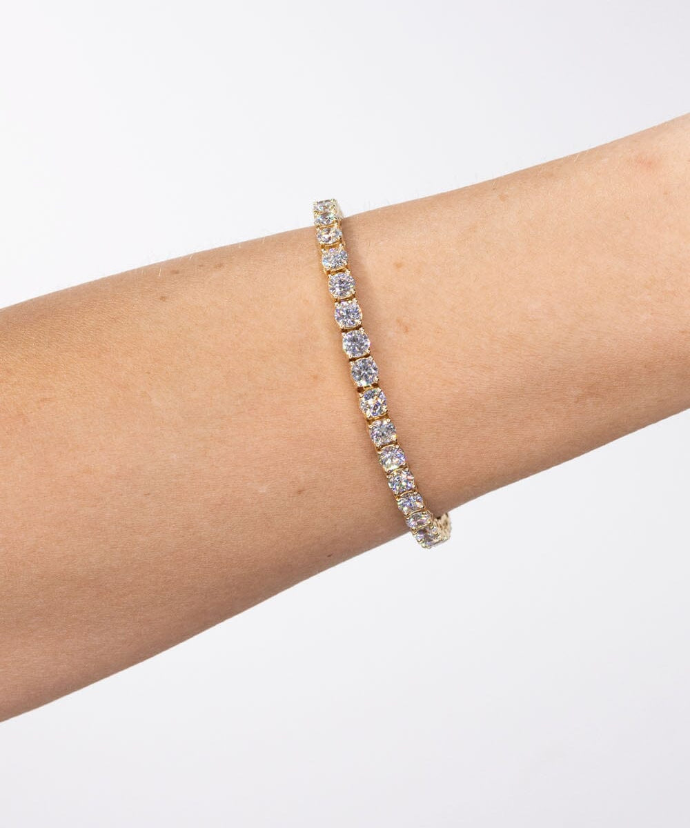 10.54ct F+ VS+ Lab Diamond Tennis Bracelet Bracelets Princess Bride Diamonds 