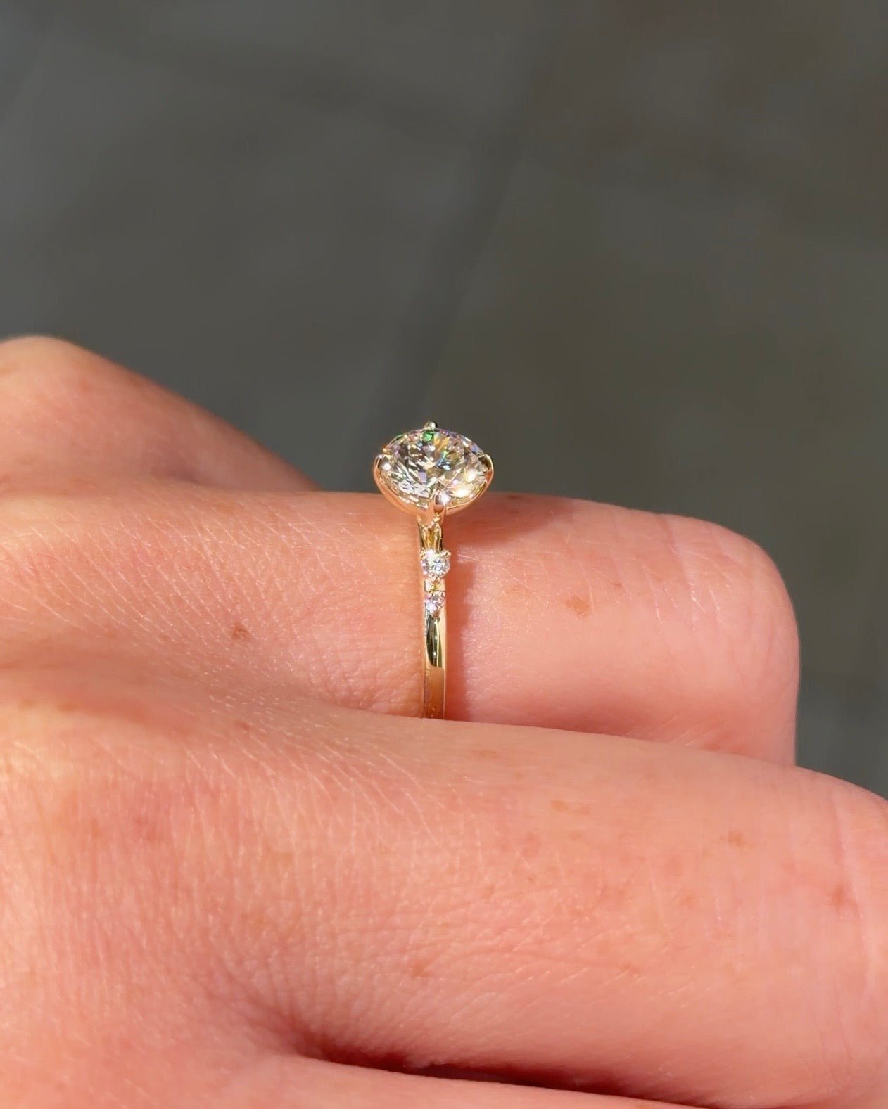 1.05ct D - VS1 Round Lab Diamond Linnea - PBD Engagement Rings