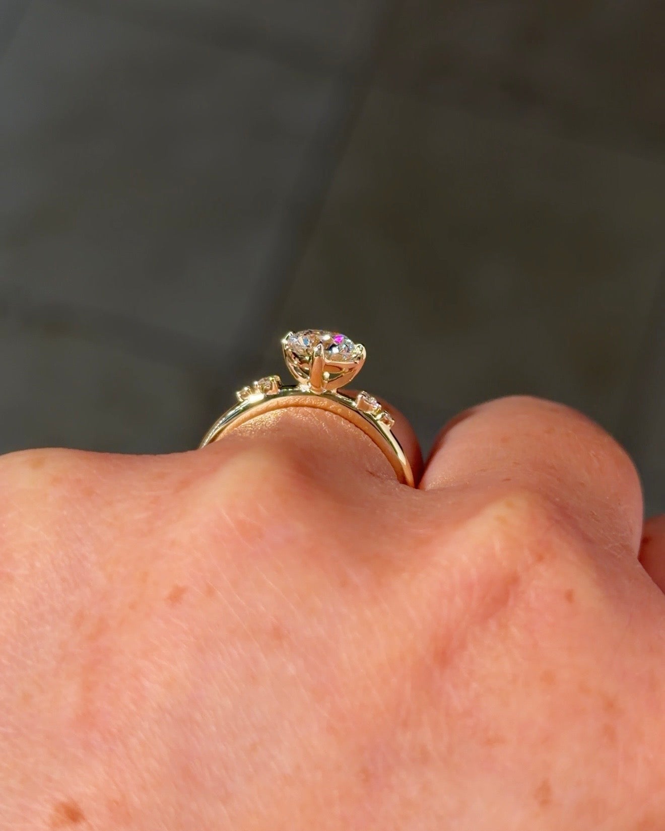 1.05ct D - VS1 Round Lab Diamond Linnea - PBD Engagement Rings