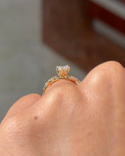 1.05ct D - VVS1 Marquise Lab Diamond Sage - PBD Engagement Rings