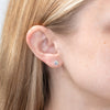 1.05ct D-VVS2 Round Lab Diamond Studs Earrings Princess Bride Diamonds 