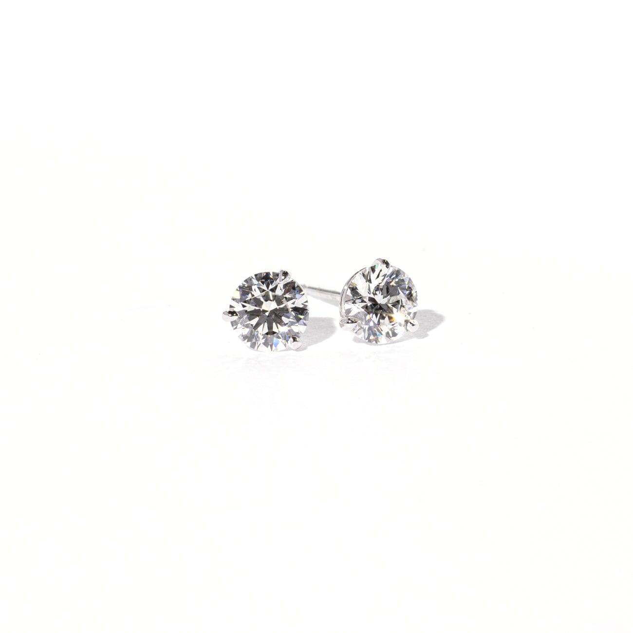 1.05ct D-VVS2 Round Lab Diamond Studs Earrings Princess Bride Diamonds 