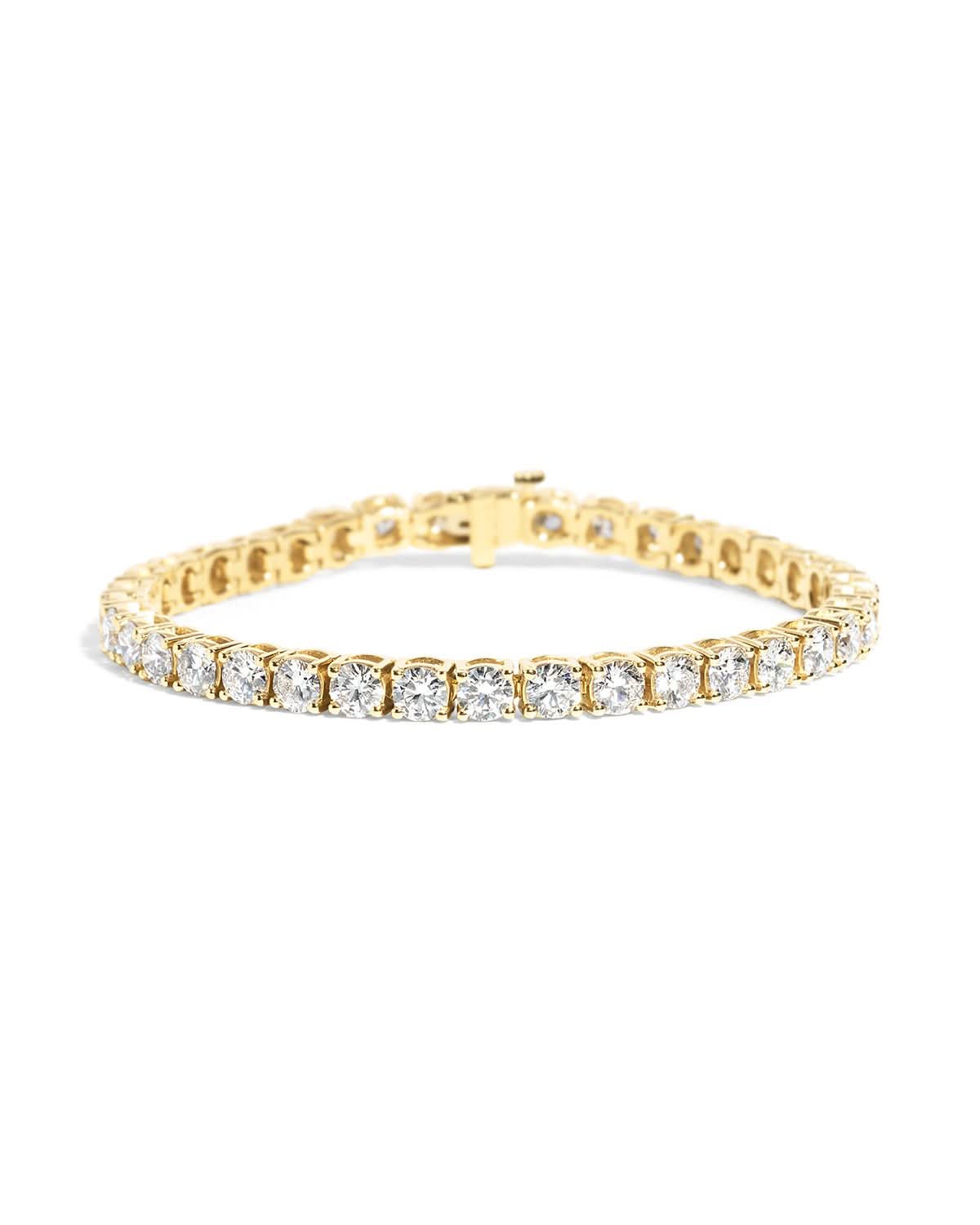 10.5ct Tennis Bracelet Yellow Gold - PBD Bracelets