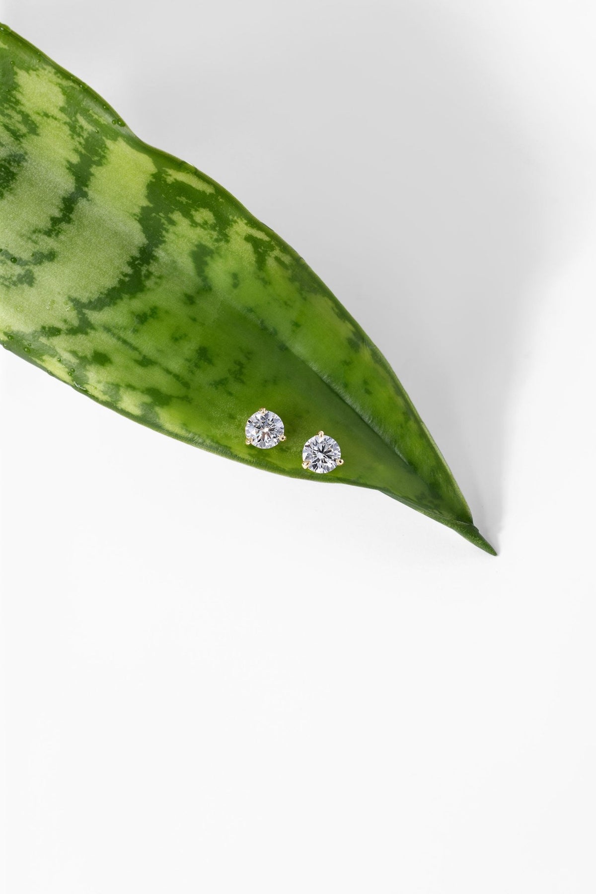 1.06ct Core Round Lab Diamond Martini Studs - PBD Earrings