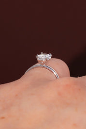 1.07ct D - VVS2 Radiant Lab Diamond Leah - PBD Engagement Rings